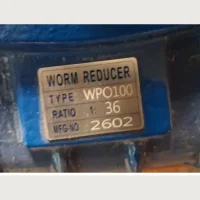 gear box wpo100 nameplate